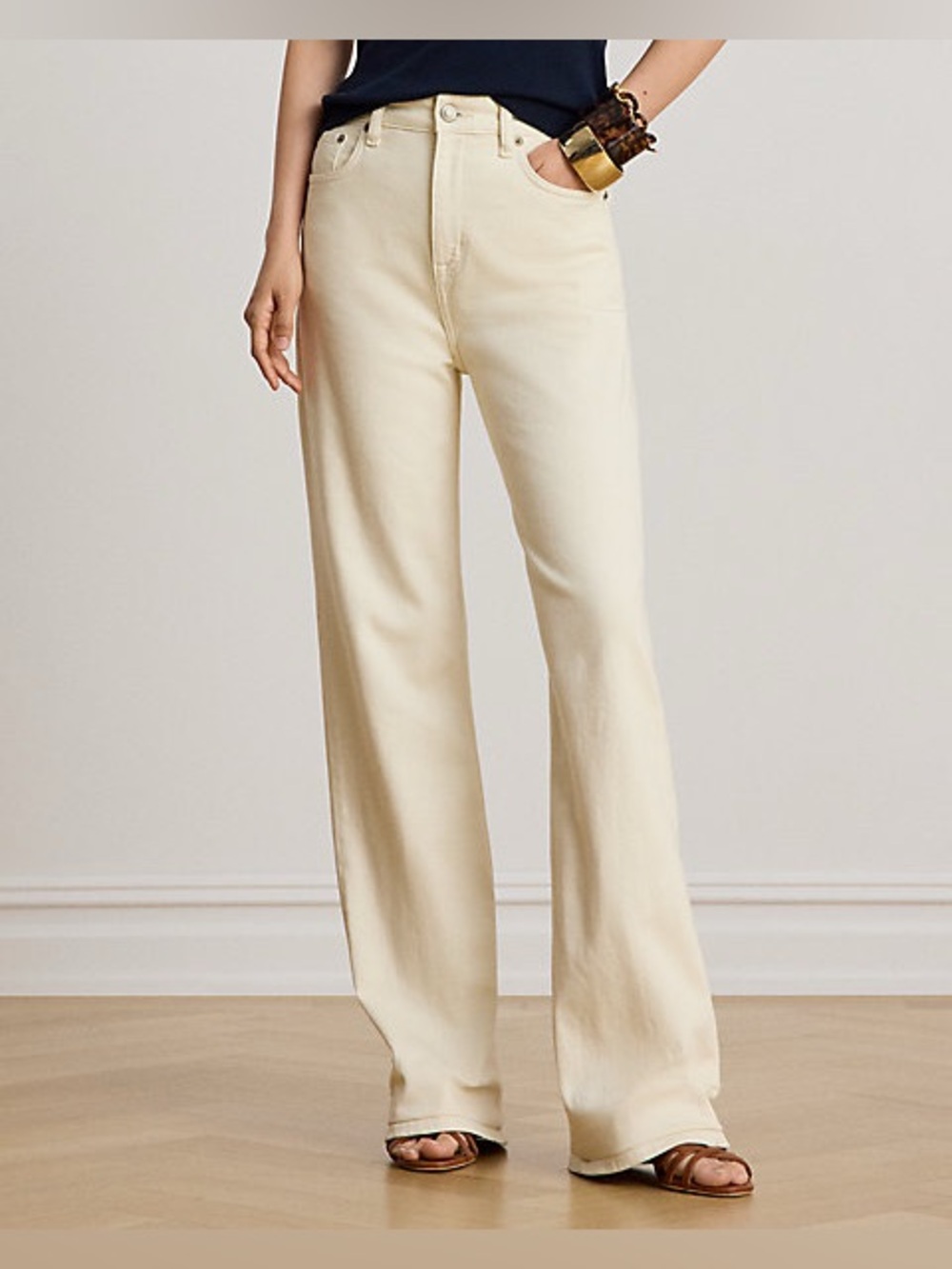 NWT Lauren Ralph Lauren Women's High-Rise Straight Leg Denim Size 29